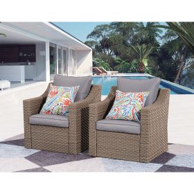 Wicker Outdoor Furniture - Two single chair