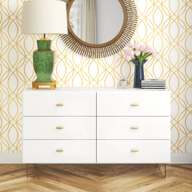 Modrest Bandene Modern White Dresser