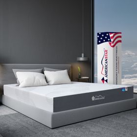 Capella 10" Queen Mattress; Hole Punch Aero Gel Memory Foam with Plush Foam Core Support; Made in USA