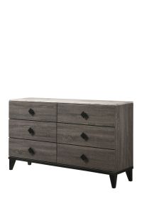 Avantika Dresser; Faux Marble & Rustic Gray Oak 27675