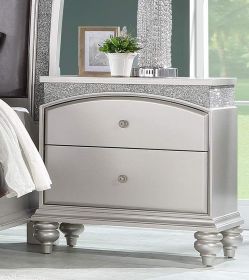 Maverick Nightstand; Platinum 21803