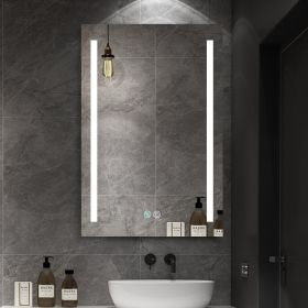 30x20 inch LED Bathroom Medicine Cabinet Surface Mounted Cabinets With Lighted Mirror; Small Cabinet No Door