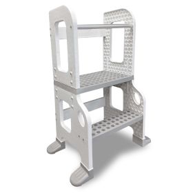 Kitchen Buddy 2-in-1 Stool for Ages 1-3 safe up to 100 lbs.