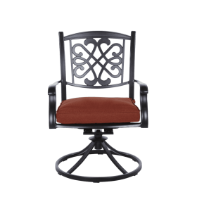 SWIVEL CHAIR 2 PCS SET W/ RED CUSHION