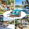 Patio Conversation Furniture Sets 1piece double sofa and 1piece rectangle coffee table