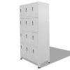 Locker Cabinet with 12 Compartments 35.4"x17.7"x70.9"