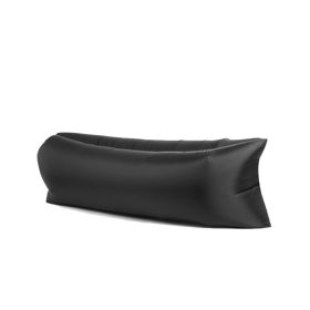 Inflatable Lounger, Portable,Waterproof For Backyard Lakeside Beach Traveling Camping Picnics & Music Festivals Camping, Lazy Inflatable Sofa (Color: Black)
