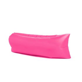 Inflatable Lounger, Portable,Waterproof For Backyard Lakeside Beach Traveling Camping Picnics & Music Festivals Camping, Lazy Inflatable Sofa (Color: Rose Red)