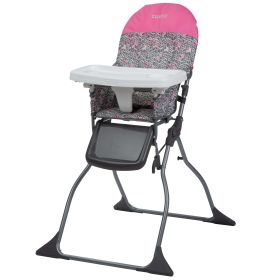 Simple Fold Full Size High Chair with Adjustable Tray, Lula (Color: stencil)