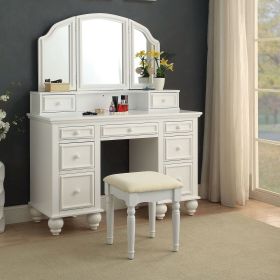 Vanity w/ Stool (Color: as Pic)