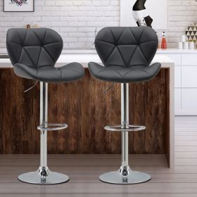 Bar Chair Scandinavian Design; Swivel Lift; Suitable for Dining and Kitchen Bar Chairs (2 Pieces) (Color: as Pic)
