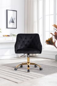 Swivel Shell Chair for Living Room/Bed Room;  Modern Leisure office Chair (Color: pic)